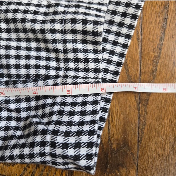 Black and White Gingham High-Waist Skort - Picture 2 of 6